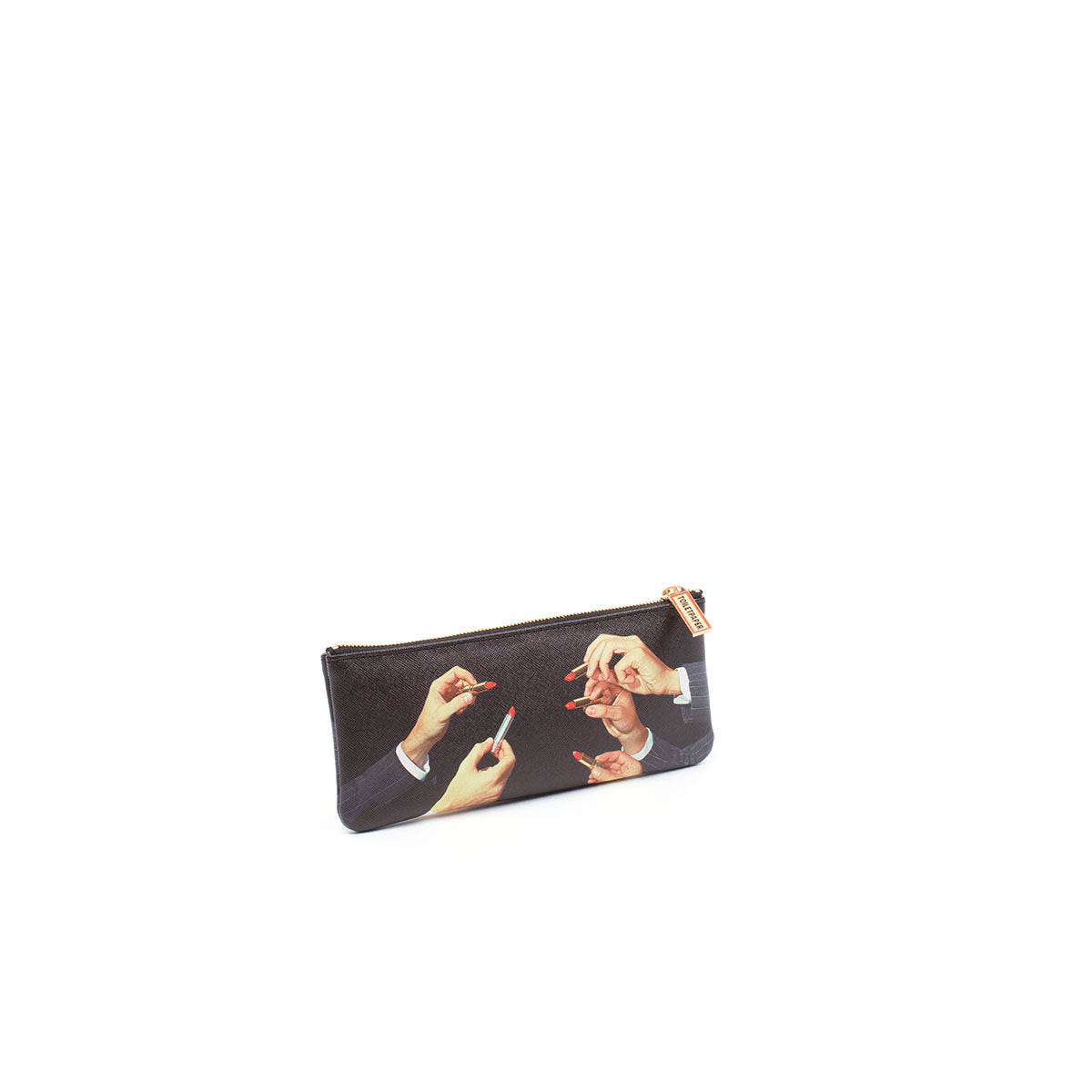 Pochette Lipsticks Black 21x9 cm de ToiletPaper - Seletti-vue 3-The Woods Gallery