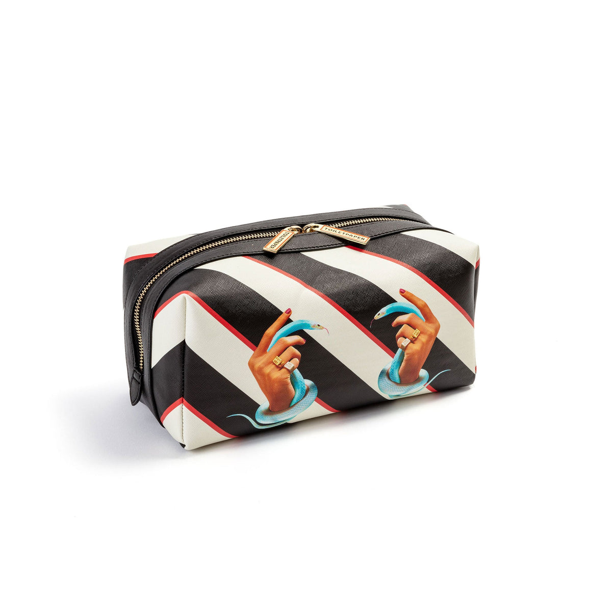 Trousse de toilette Stripes Hand With Snakes de ToiletPaper - Seletti-vue 3-The Woods Gallery