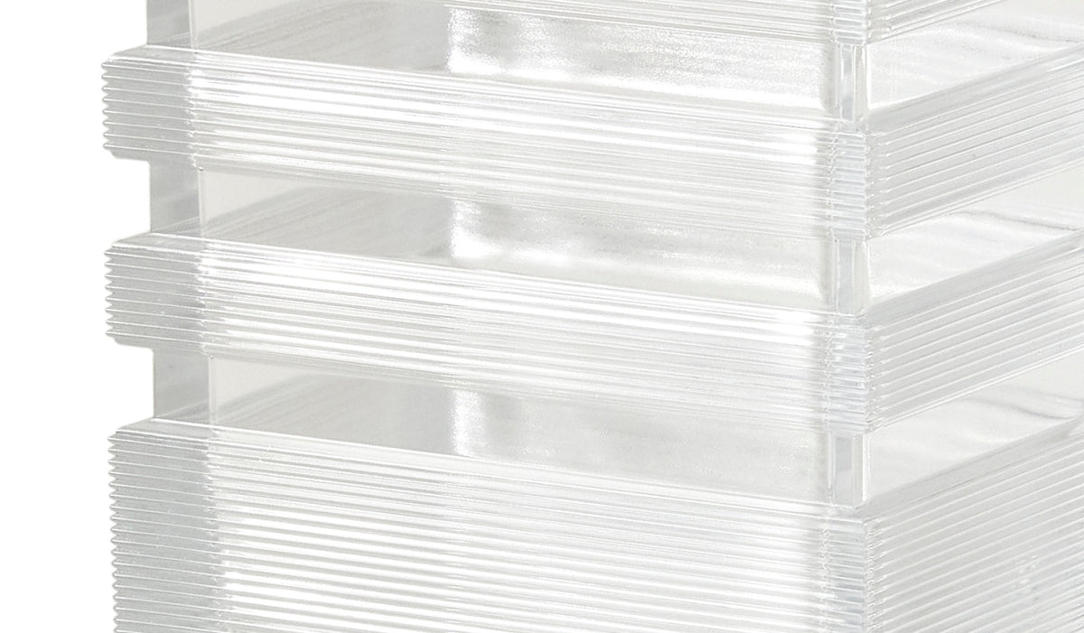 Vase Skyscraper de Bodil Kjær - Cassina-détail du verre strié transparent-Cassina