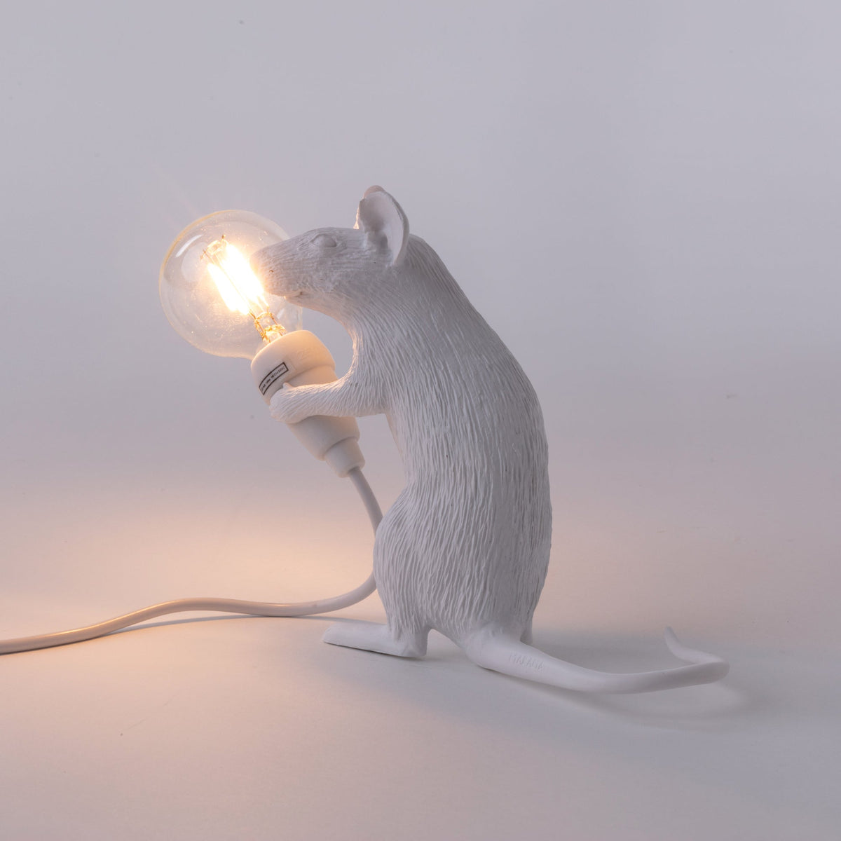 Lampe Mouse Lamp Mac blanche de Marcantonio - Seletti-vue 5-The Woods Gallery