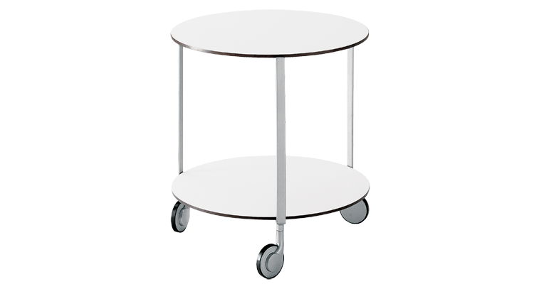 Table à roulettes Girò 635 de Anna Deplano - Zanotta, vue 4