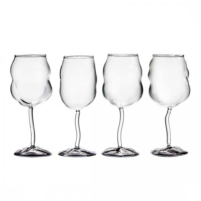 6 Grands Verres à vin Sonny Wine Glass de Selab - Seletti-The Woods Gallery