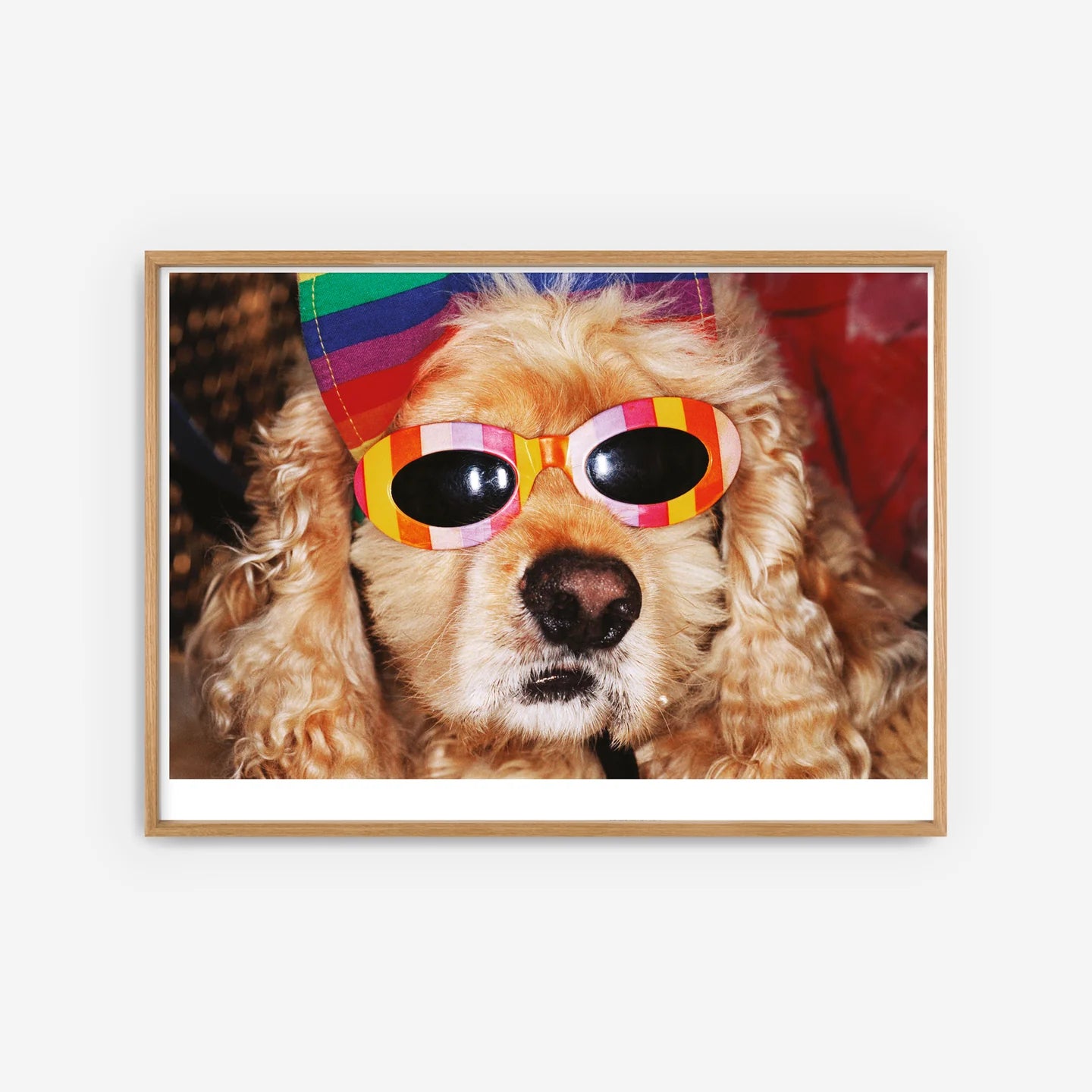 Affiche "VENICE BEACH" par Martin Parr - The Wrong Shop-Cadre chêne-The Woods Gallery
