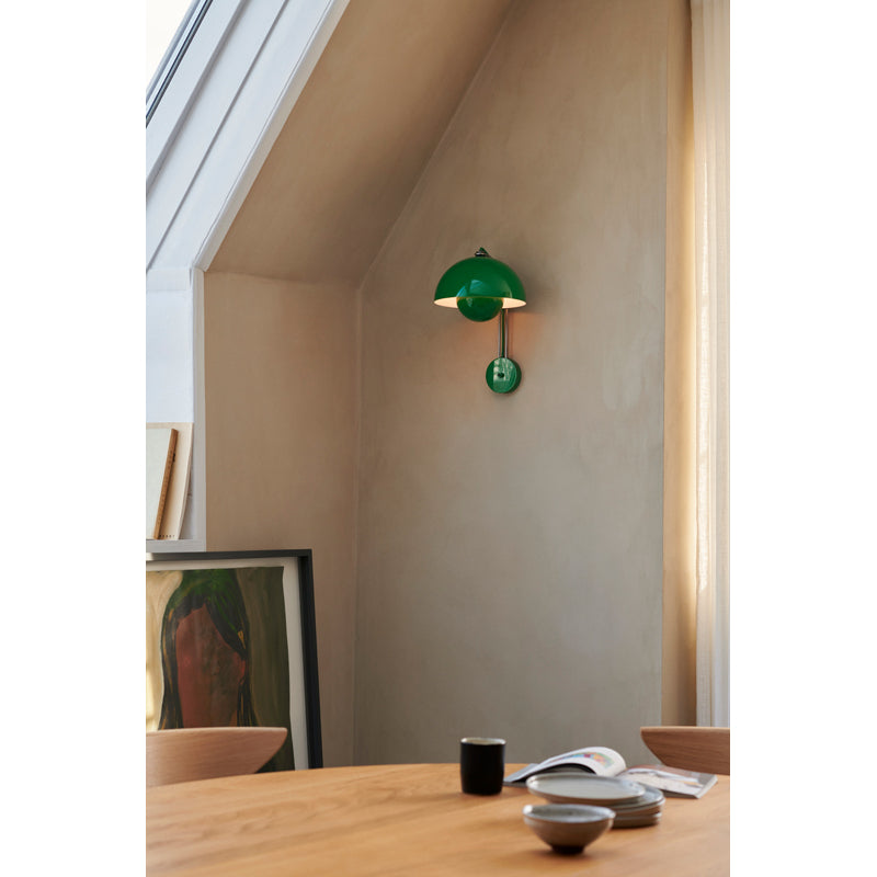 Applique Flowerpot VP8 de Verner Panton - &Tradition-Chromé-The Woods Gallery