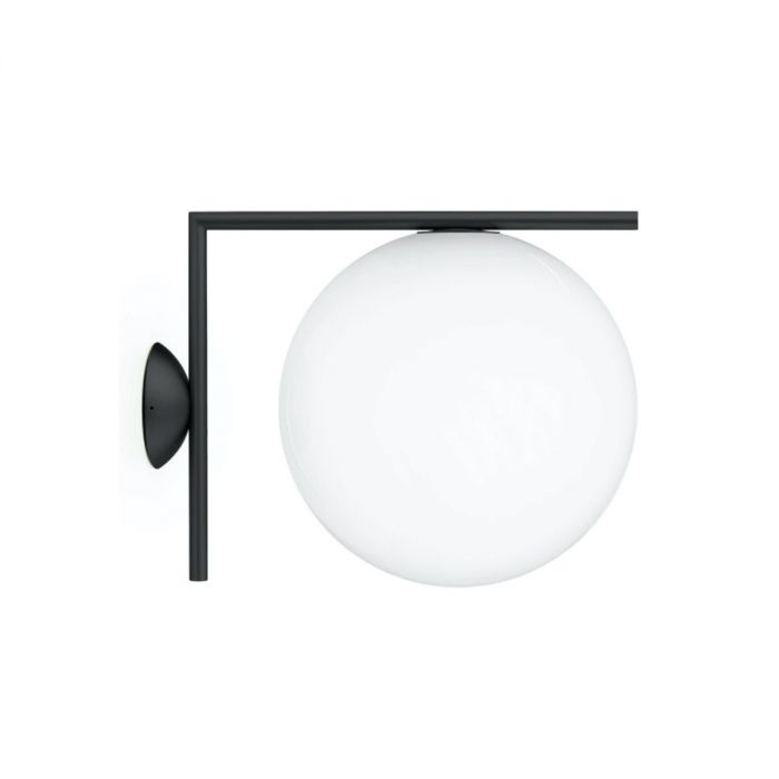 Applique IC 1 & 2 Outdoor de Michael Anastassiades - Flos-Laiton noir-Taille 1-The Woods Gallery
