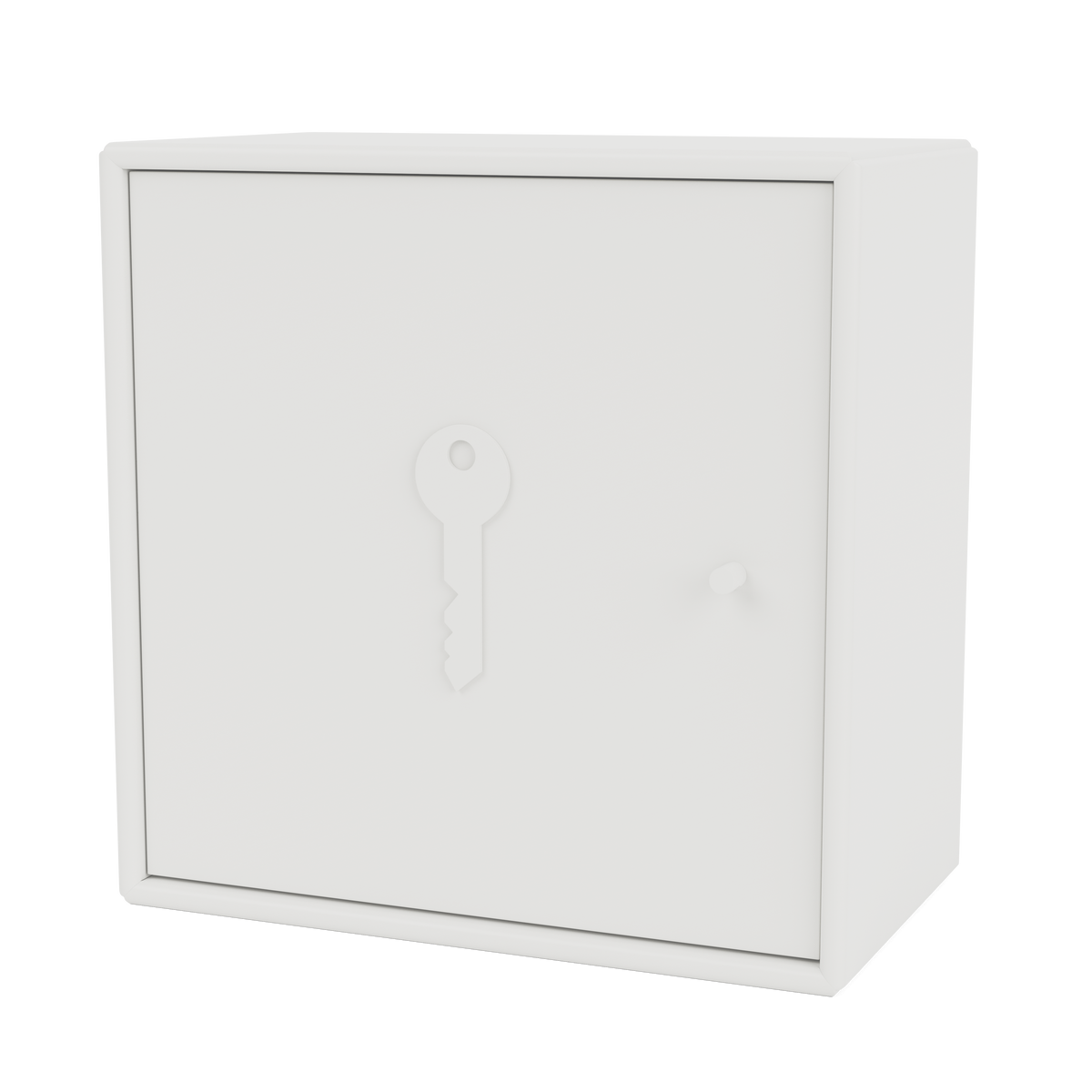 Armoire Unlock par Peter J. Lassen, laque 01 White, suspendu au mur, packshot Montana