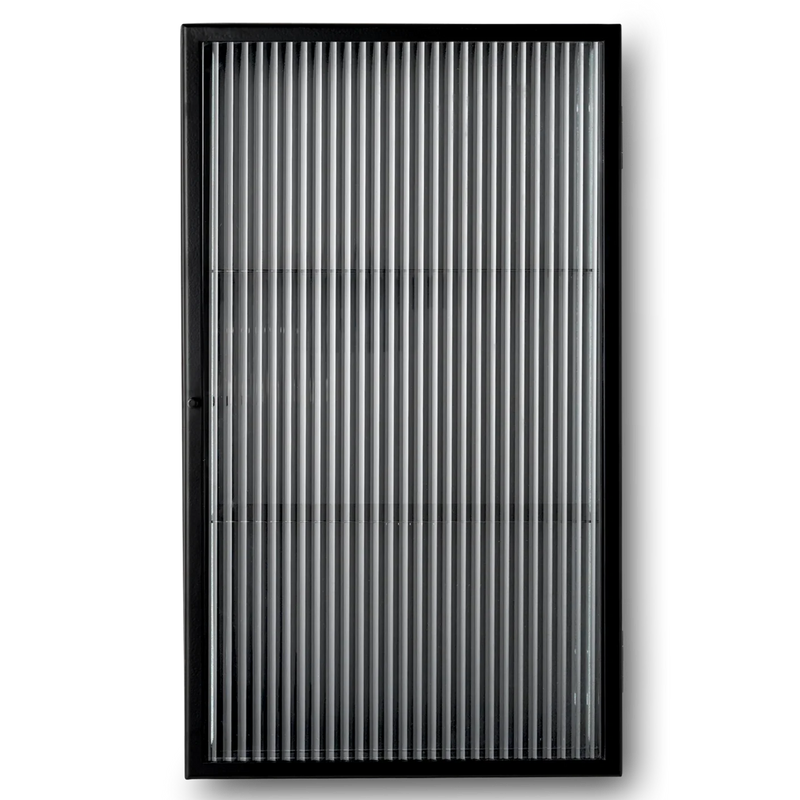 Armoire murale Haze verre à anches - Ferm Living-Noir-The Woods Gallery