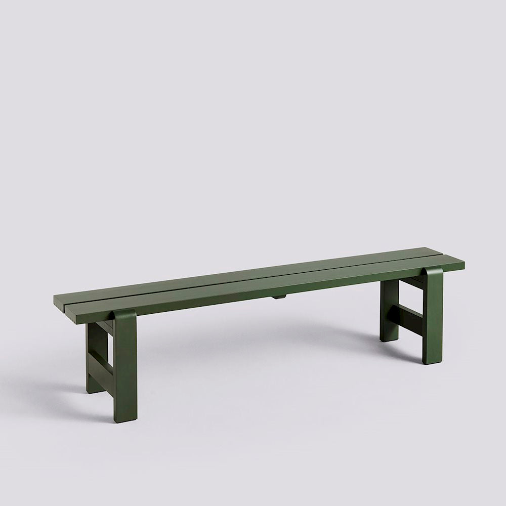 Banc Weekday L 190 cm - Hay-Vert-The Woods Gallery