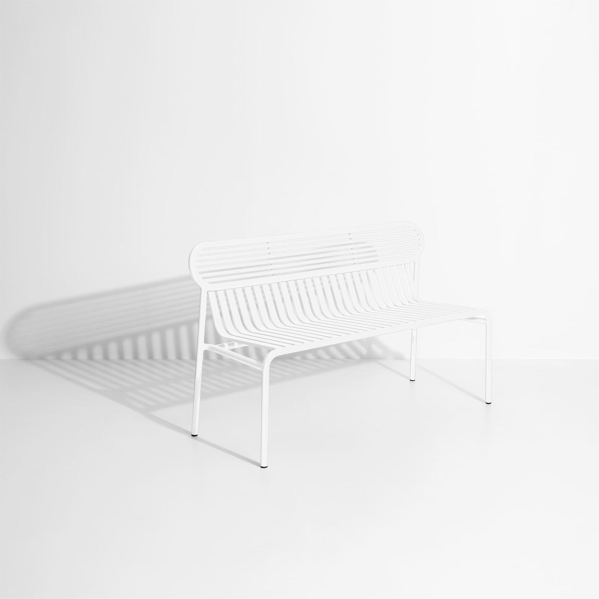 Banc de jardin Week-End de Studio Brichet-Ziegler - Petite Friture-Blanc-The Woods Gallery