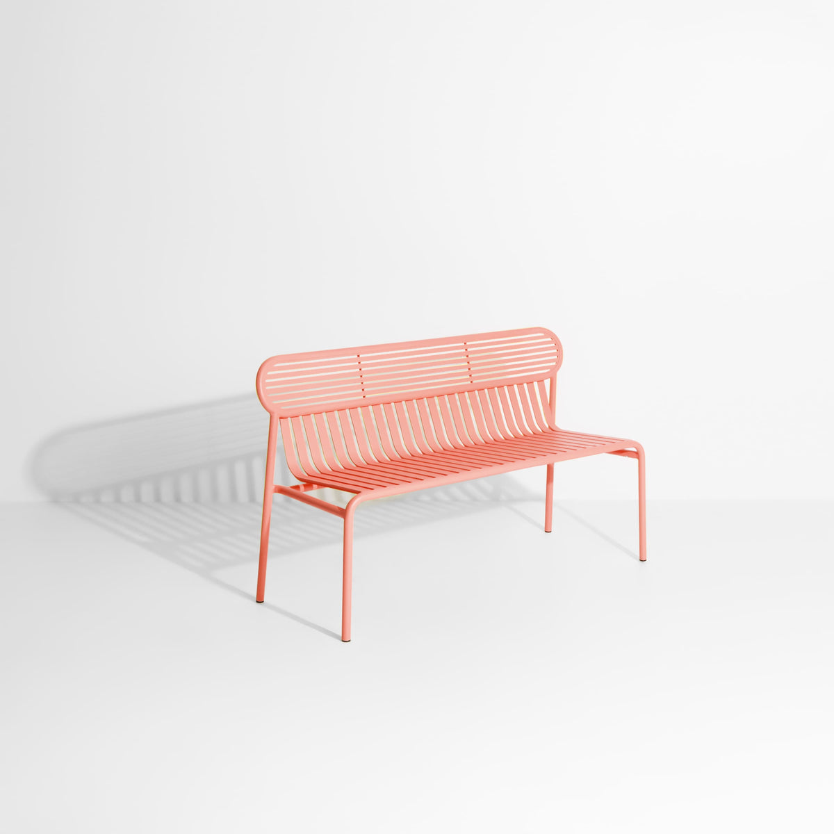 Banc de jardin Week-End de Studio Brichet-Ziegler - Petite Friture-Corail-The Woods Gallery