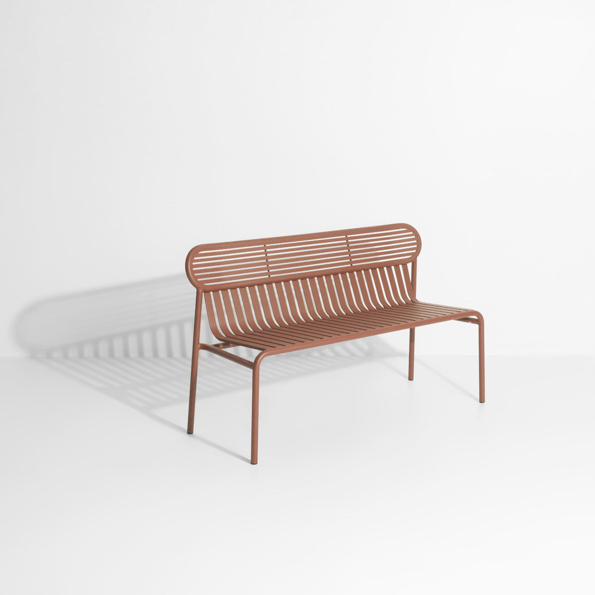 Banc de jardin Week-End de Studio Brichet-Ziegler - Petite Friture-Terracotta-The Woods Gallery
