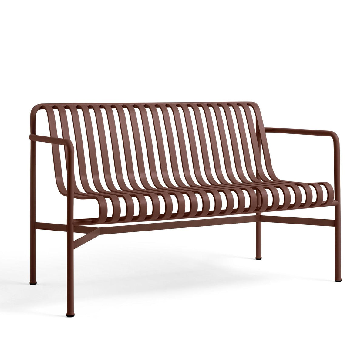 Banc de table Palissade - 128 cm - Hay-Rouge fer-The Woods Gallery