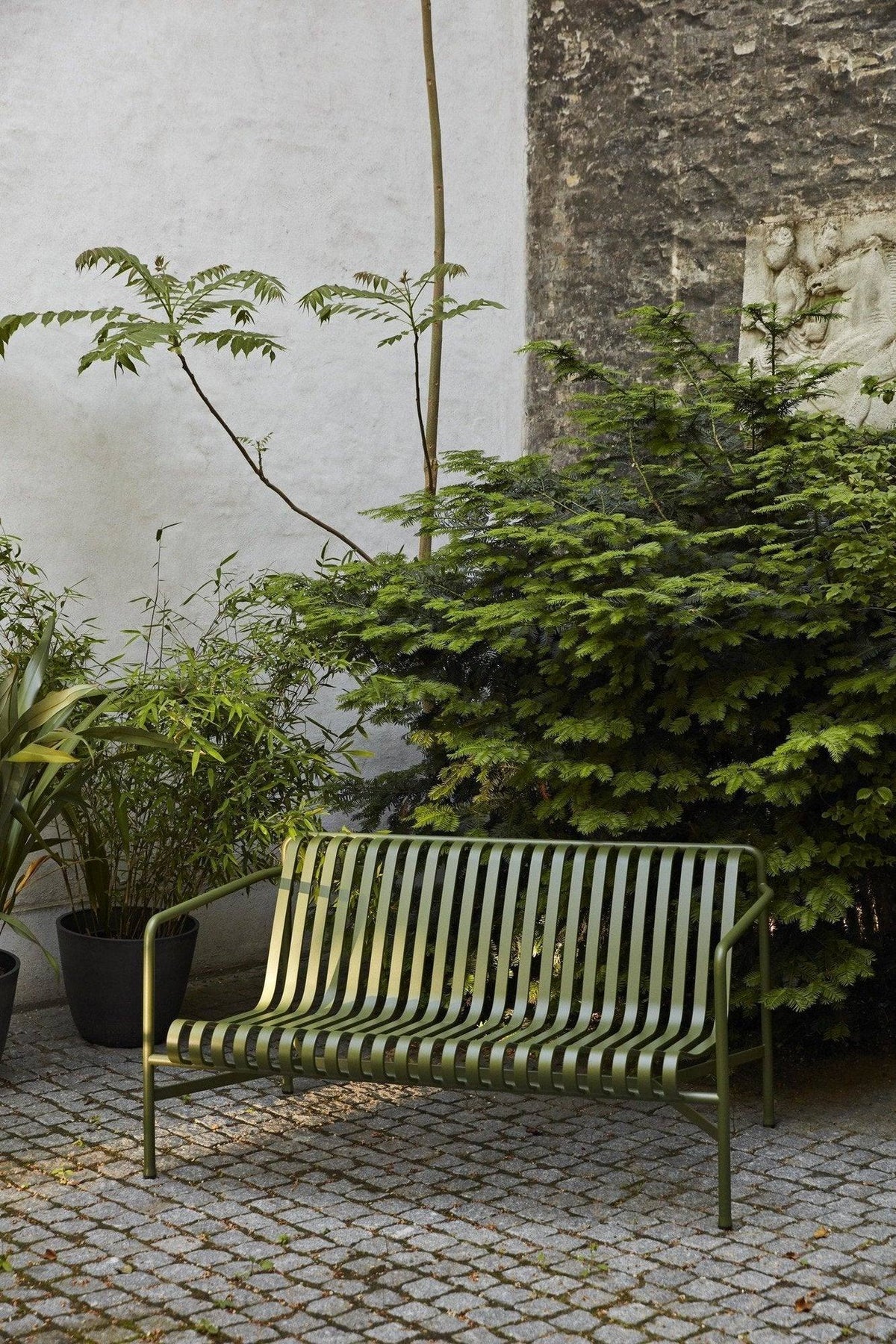 Banc de table Palissade - 128 cm - Hay-en situation-The Woods Gallery