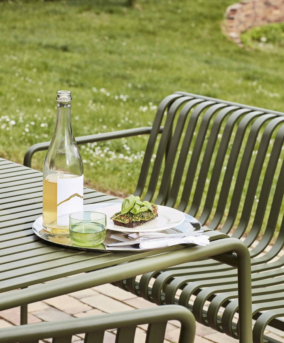 Banc de table Palissade - 128 cm - Hay-en situation 3-The Woods Gallery