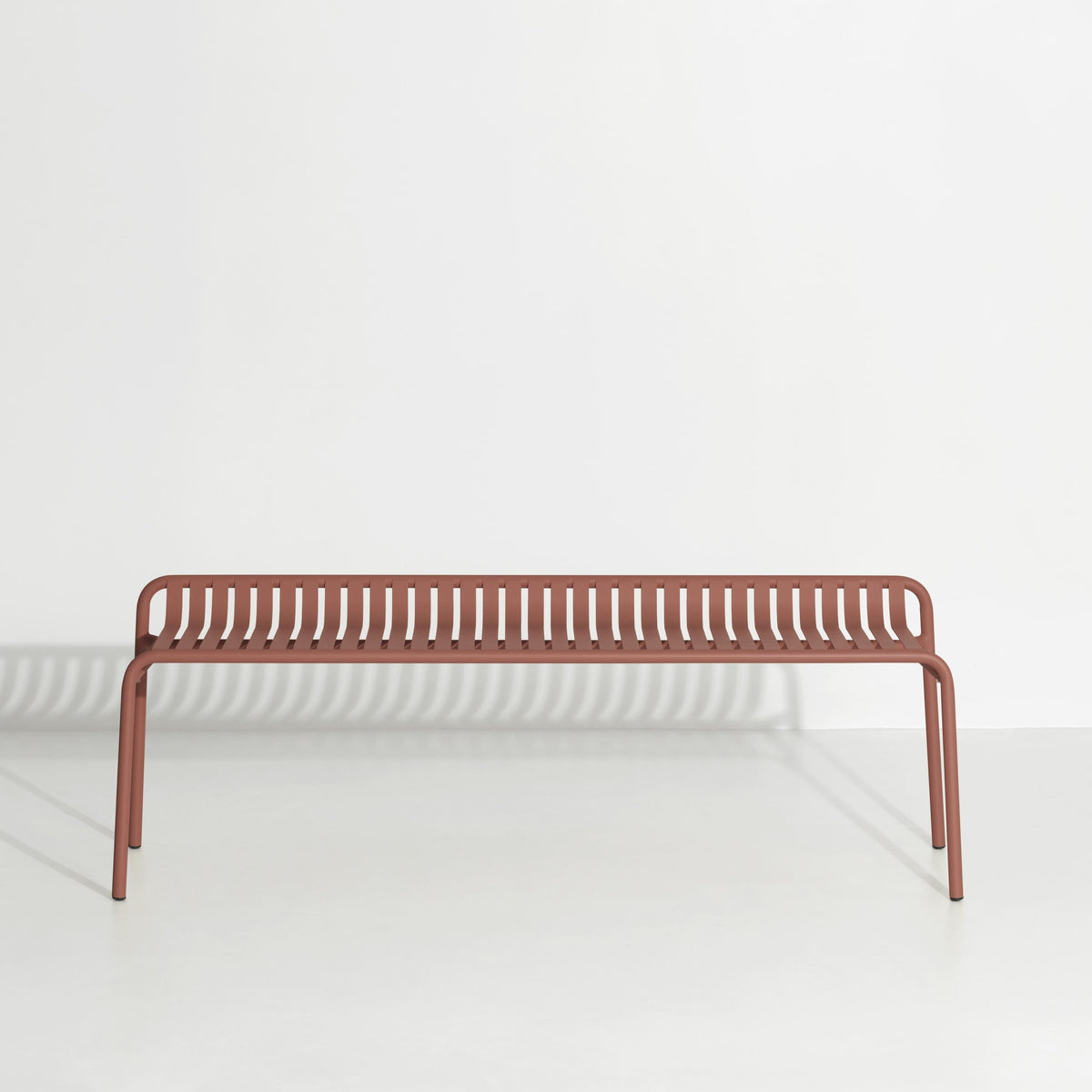 Banc sans dossier Week-End de Studio Brichet-Ziegler - Petite Friture-Terracotta-The Woods Gallery