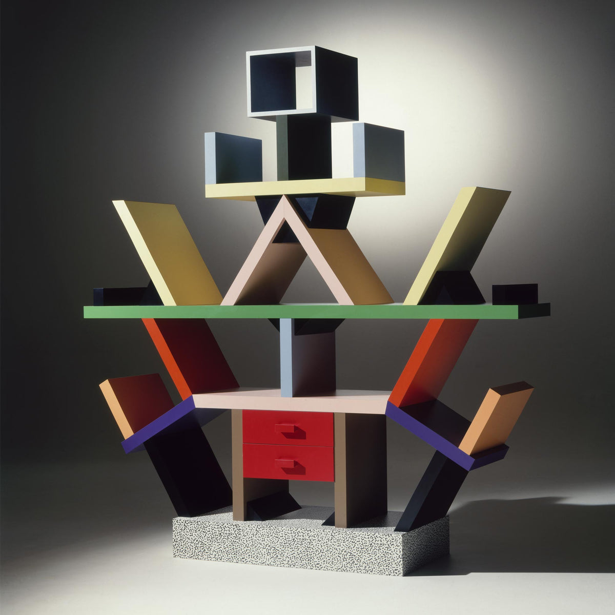 Bibliothèque Carlton par Ettore Sottsass - Memphis Milano-The Woods Gallery