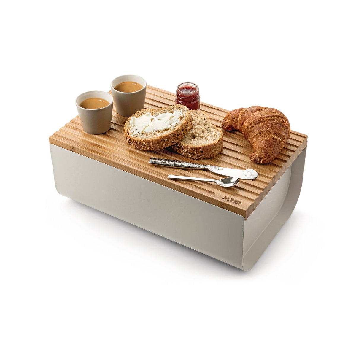 Boîte à pain Mattina de Big Game - Alessi-Gris-The Woods Gallery
