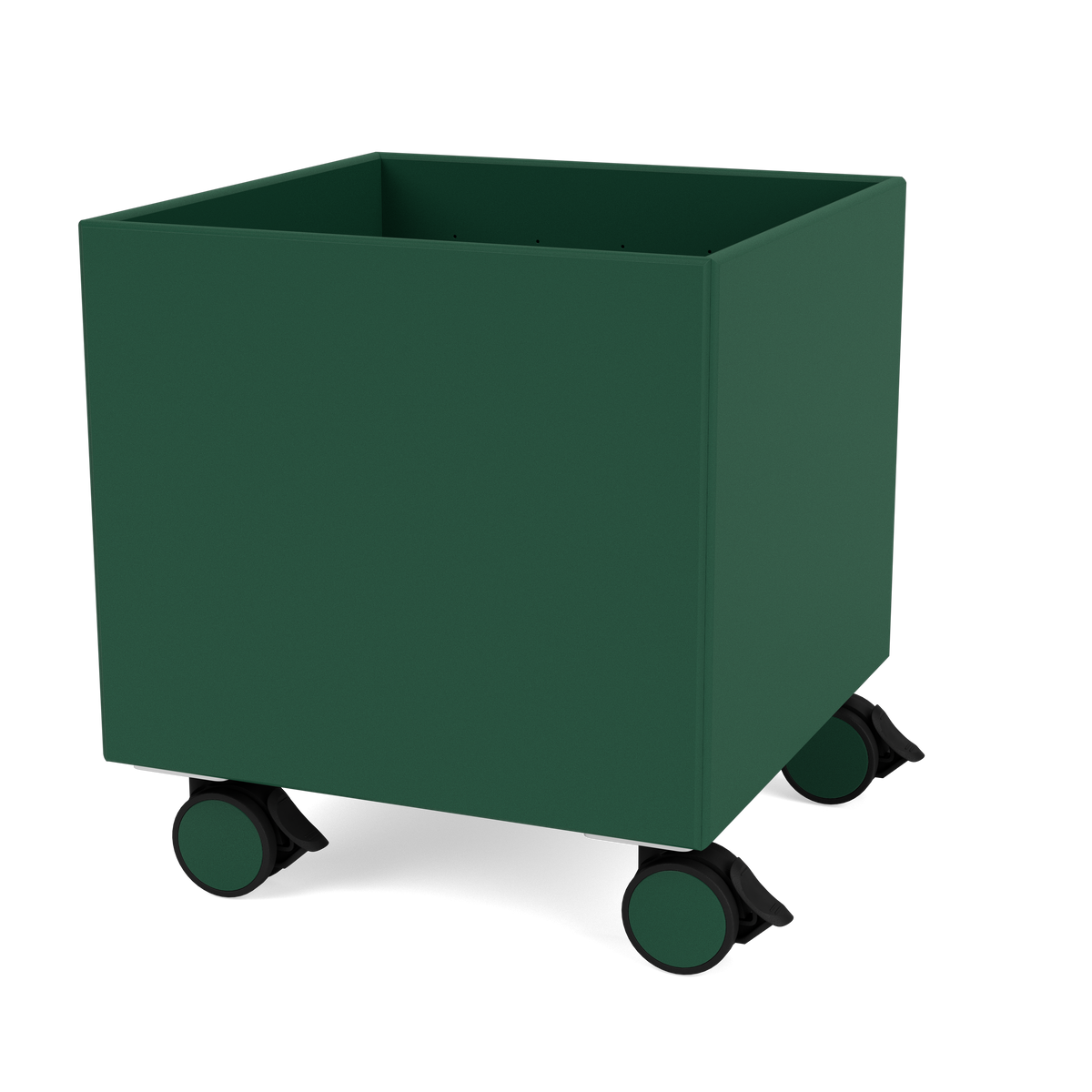 Boite de Rangement Colour Box I – S6161 par Peter J. Lassen, laque 136 Pine, sur roulettes, packshot Montana