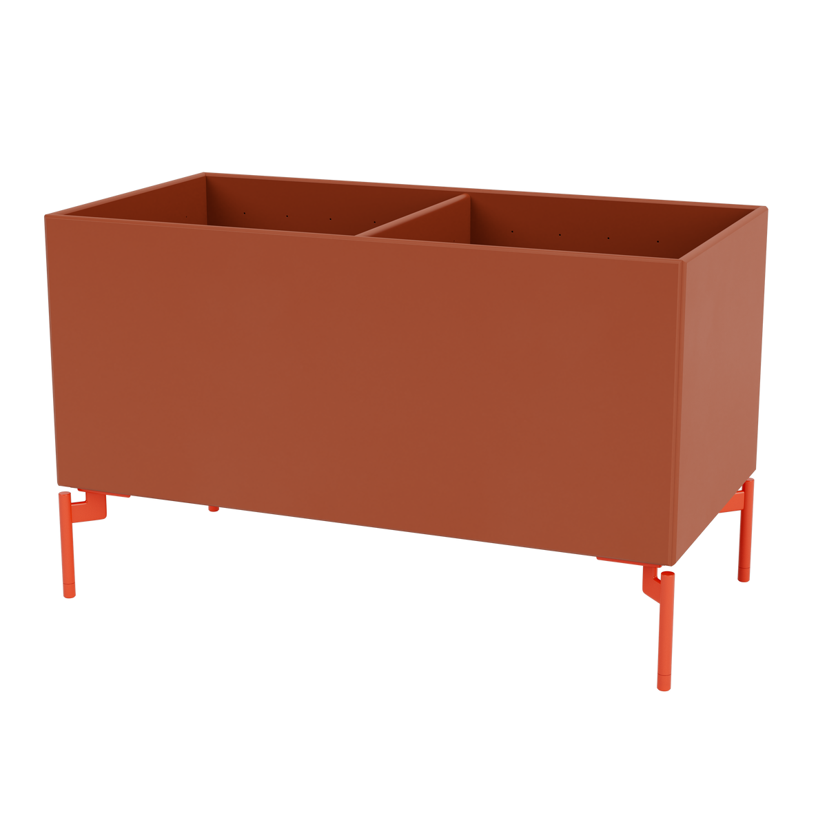 Boîte de rangement Colour Box III S1162 par Peter J. Lassen, laque 162 Hokkaido, sur pieds 12,6 cm Rosehip, packshot Montana
