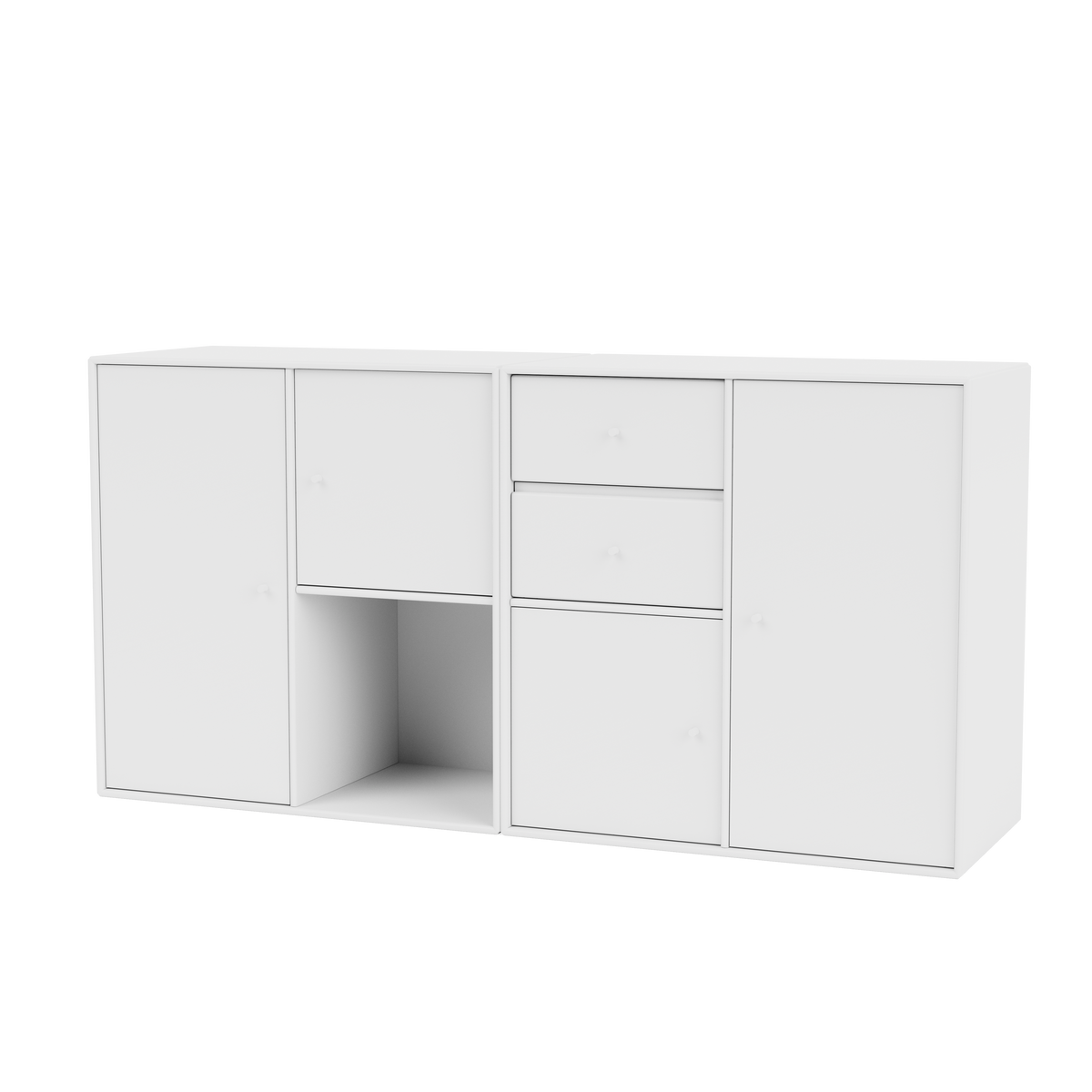 Buffet Couple par Peter J. Lassen, laque 38 Snow, suspendu au mur, packshot Montana