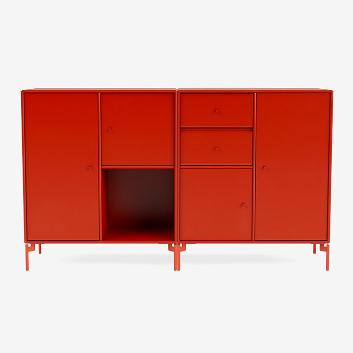 Buffet Couple par Peter J. Lassen - Montana-145 Rosehip-Pieds h 12.6cm-The Woods Gallery