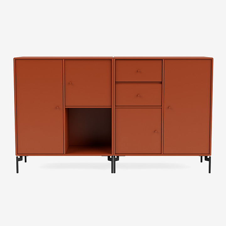 Buffet Couple par Peter J. Lassen - Montana-162 Hokkaido-Pieds h 12.6cm-The Woods Gallery