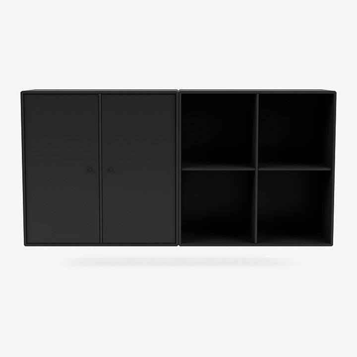 Buffet Pair par Peter J. Lassen - Montana-05 Black-Avec rail de suspension-The Woods Gallery