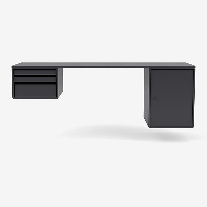Bureau Oblong Workshop par Peter J. Lassen - Montana-04 Anthracite-The Woods Gallery