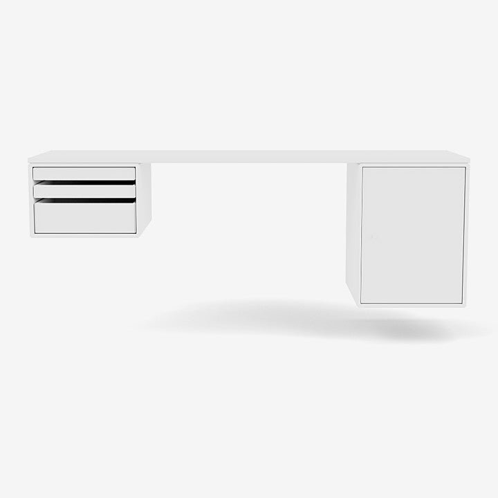 Bureau Oblong Workshop par Peter J. Lassen - Montana-101 New White-The Woods Gallery