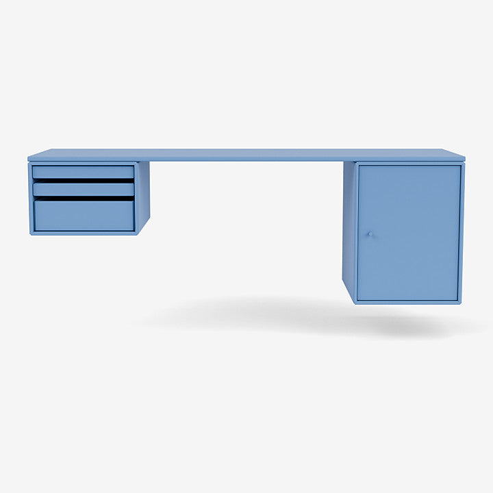 Bureau Oblong Workshop par Peter J. Lassen - Montana-154 Azure-The Woods Gallery