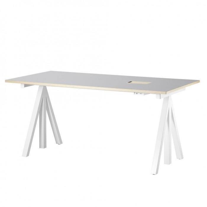Bureau ajustable String Works - String Furniture-L 120-Blanc-The Woods Gallery