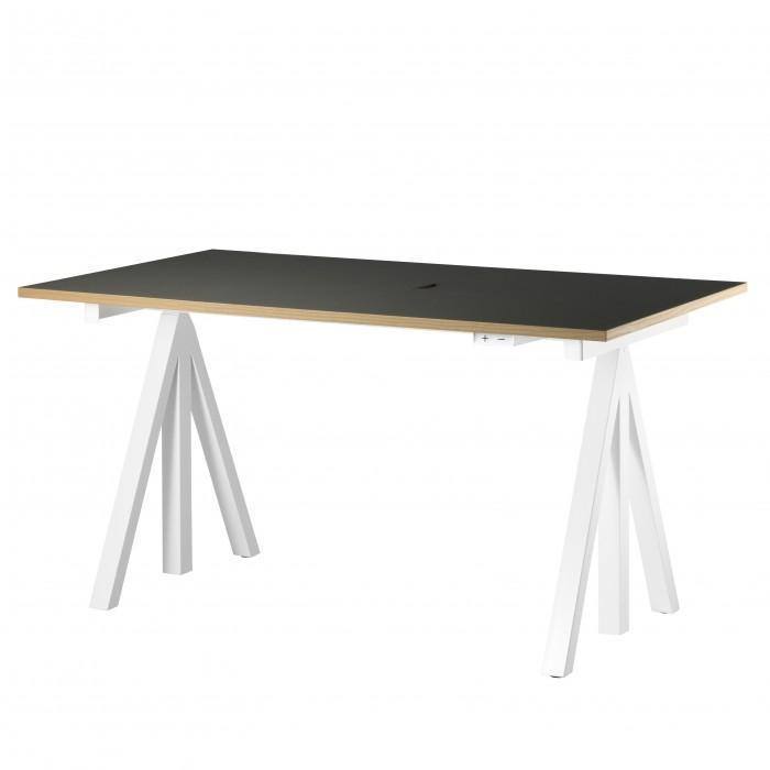 Bureau ajustable String Works - String Furniture-L 120-Blanc-The Woods Gallery