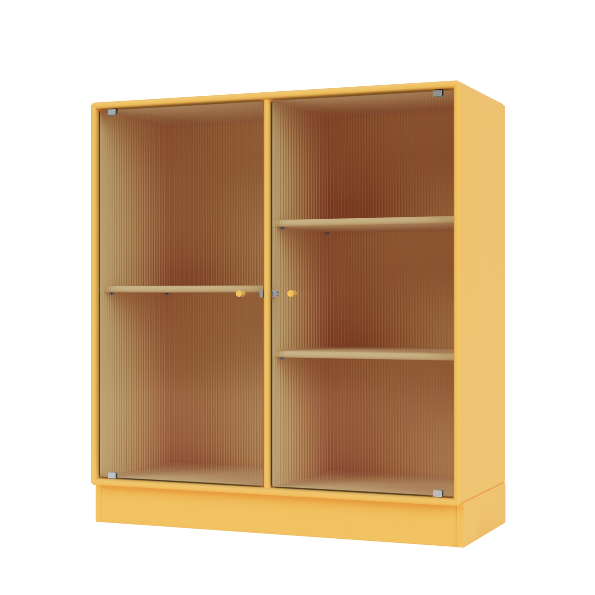 Cabinet Ripple II par Peter J. Lassen, laque 166 Acacia, sur socle de 7 cm, packshot Montana