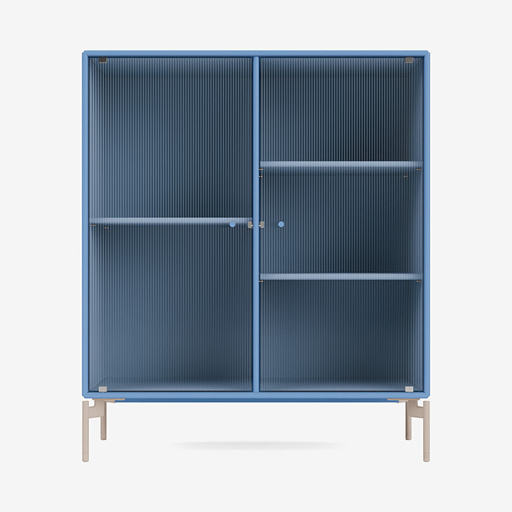 Cabinet Ripple II par Peter J. Lassen - Montana-154 Azure-Pieds h 12.6cm-The Woods Gallery