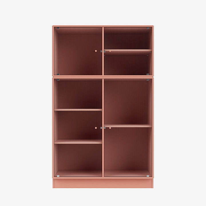 Cabinet Ripple III par Peter J. Lassen - Montana-151 Rhubarb-Plinthe h 7cm-The Woods Gallery