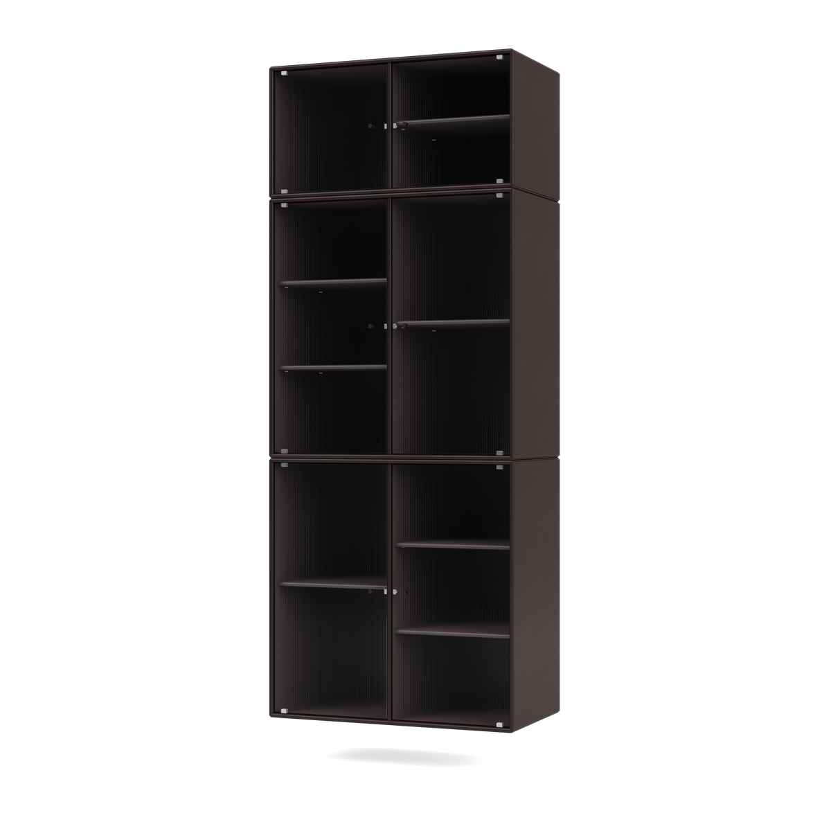 Cabinet Ripple IV par Peter J. Lassen, laque 160 Balsamic, suspendu au mur, packshot Montana