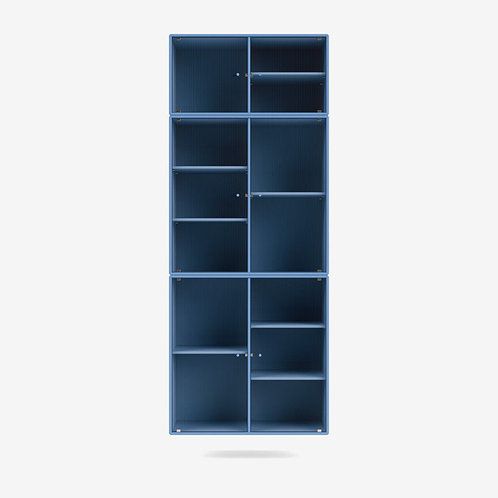 Cabinet Ripple IV par Peter J. Lassen - Montana-154 Azure-Avec rail de suspension-The Woods Gallery