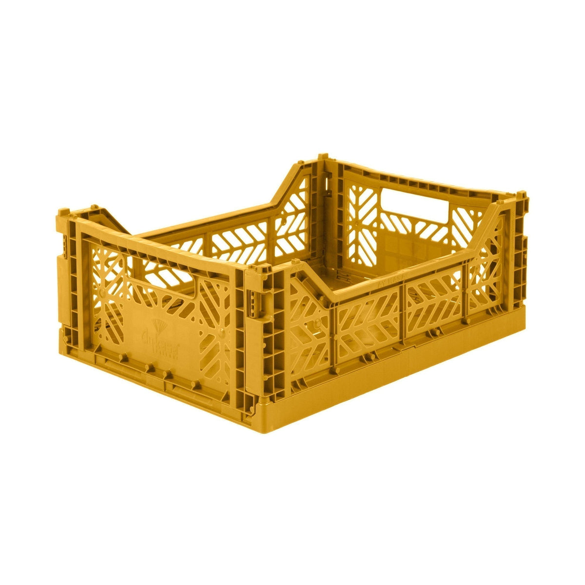 Caisse pliable MIDI - Ay-Kasa-Moutarde-The Woods Gallery