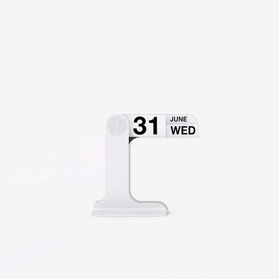Calendrier Timor par Enzo Mari - Danese Milano-Blanc-Anglais-The Woods Gallery