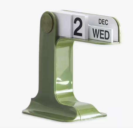 Calendrier Timor par Enzo Mari - Danese Milano-Vert-Anglais-The Woods Gallery