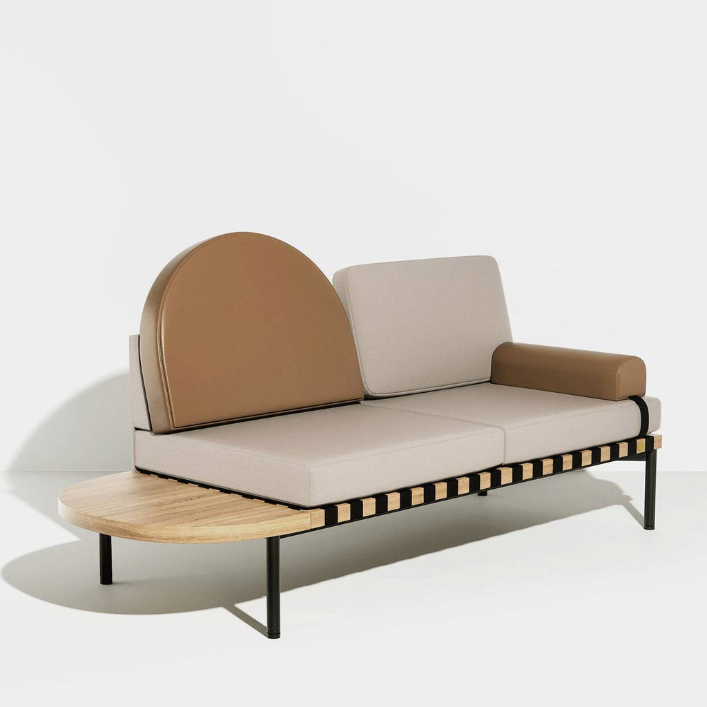 Canapé Daybed Grid de Pool Studio - Petite Friture-Gris Beige-The Woods Gallery