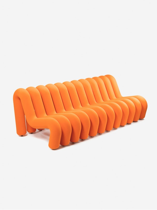 Canapé Extra Bold de Big Game - Moustache-canapé orange, version longue-The Woods Gallery