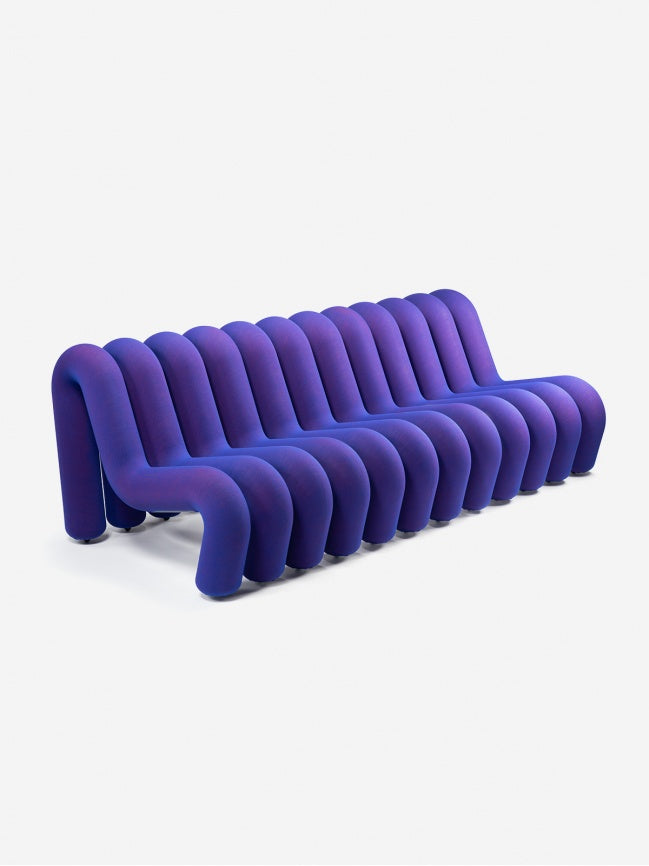 Canapé Extra Bold de Big Game - Moustache-canapé violet bleu, version longue-The Woods Gallery
