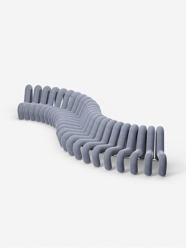 Canapé Extra Bold de Big Game - Moustache-composition en S bleu gris-The Woods Gallery