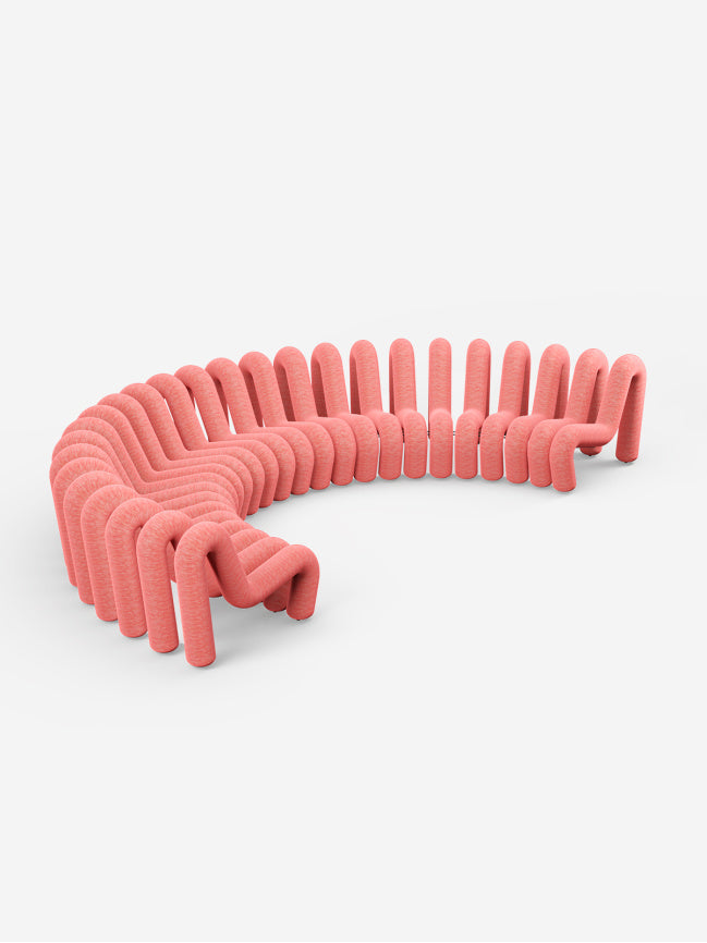 Canapé Extra Bold de Big Game - Moustache-composition en arc corail-The Woods Gallery