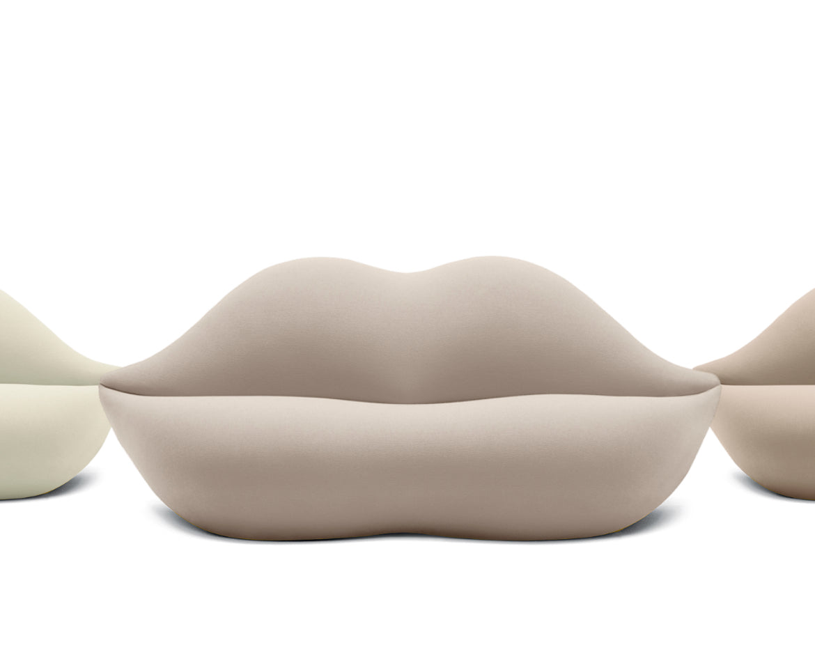 Canapé New Bocca Sofa unlimited edition de Studio 65 / L 212 cm - Gufram-Avoine Oatmeal 715-The Woods Gallery