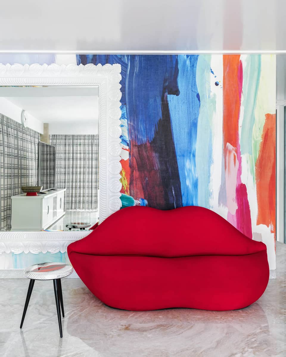 Canapé New Bocca Sofa unlimited edition de Studio 65 / L 212 cm - Gufram-Rouge Red 011-The Woods Gallery