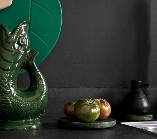 Carafe Gluggle Poisson XL par Thomas Forester & Son - Wade Ceramics-Orange-The Woods Gallery
