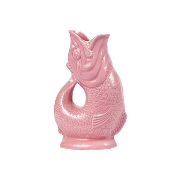 Carafe Gluggle Poisson XL par Thomas Forester & Son - Wade Ceramics-Rose-The Woods Gallery