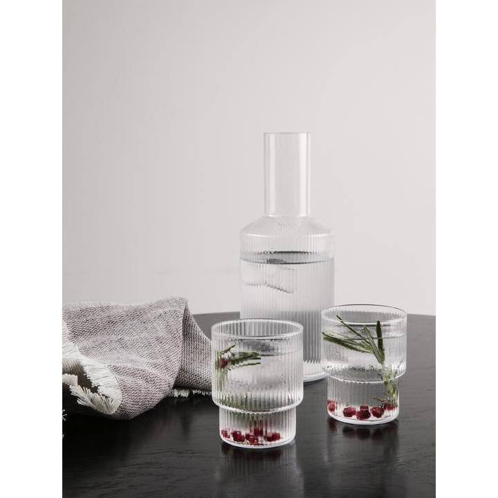 Carafe Ripple - Ferm Living-Blanc-The Woods Gallery